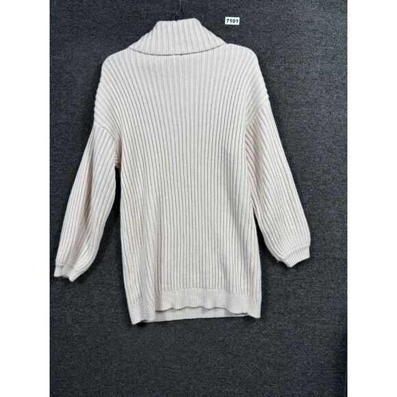 Princess Polly Knit Turtleneck Sweater Womens Size XS/S Light Beige Oversized - Picture 2 of 7